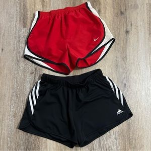 Lot of 2 Nike Adidas Women Activewear Shorts